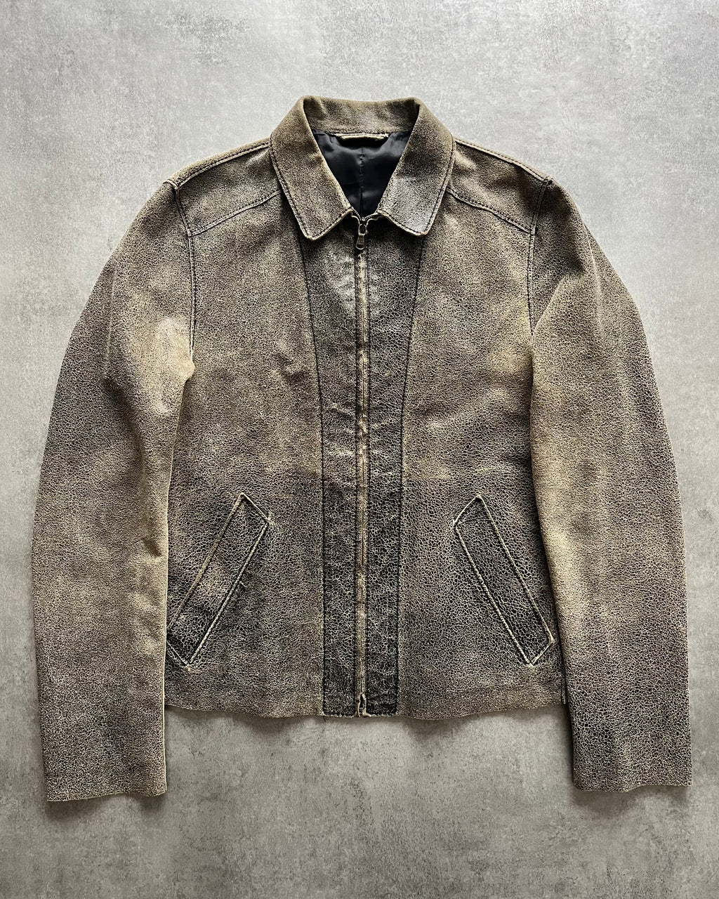 AW2001 Dolce & Gabbana Seisma Row Leather Jacket (M) (M) - 1