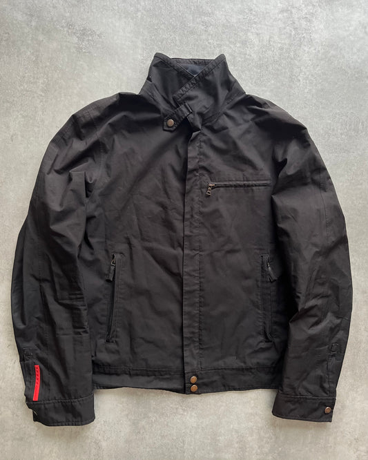 2000s' Prada Linea Rossa Light Black Technical Jacket (M/L) (M) - 1