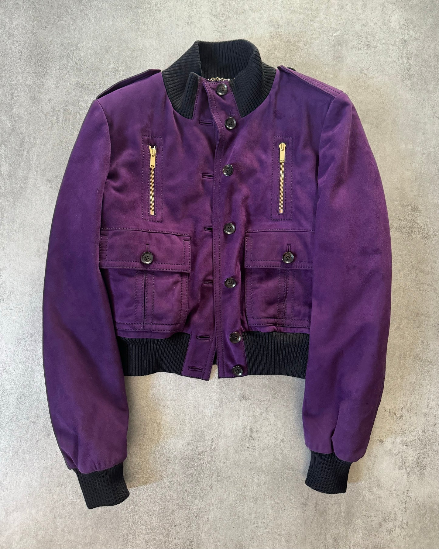 Gucci Purple Madonna Leather Jacket by Frida Giannini (S) - 10