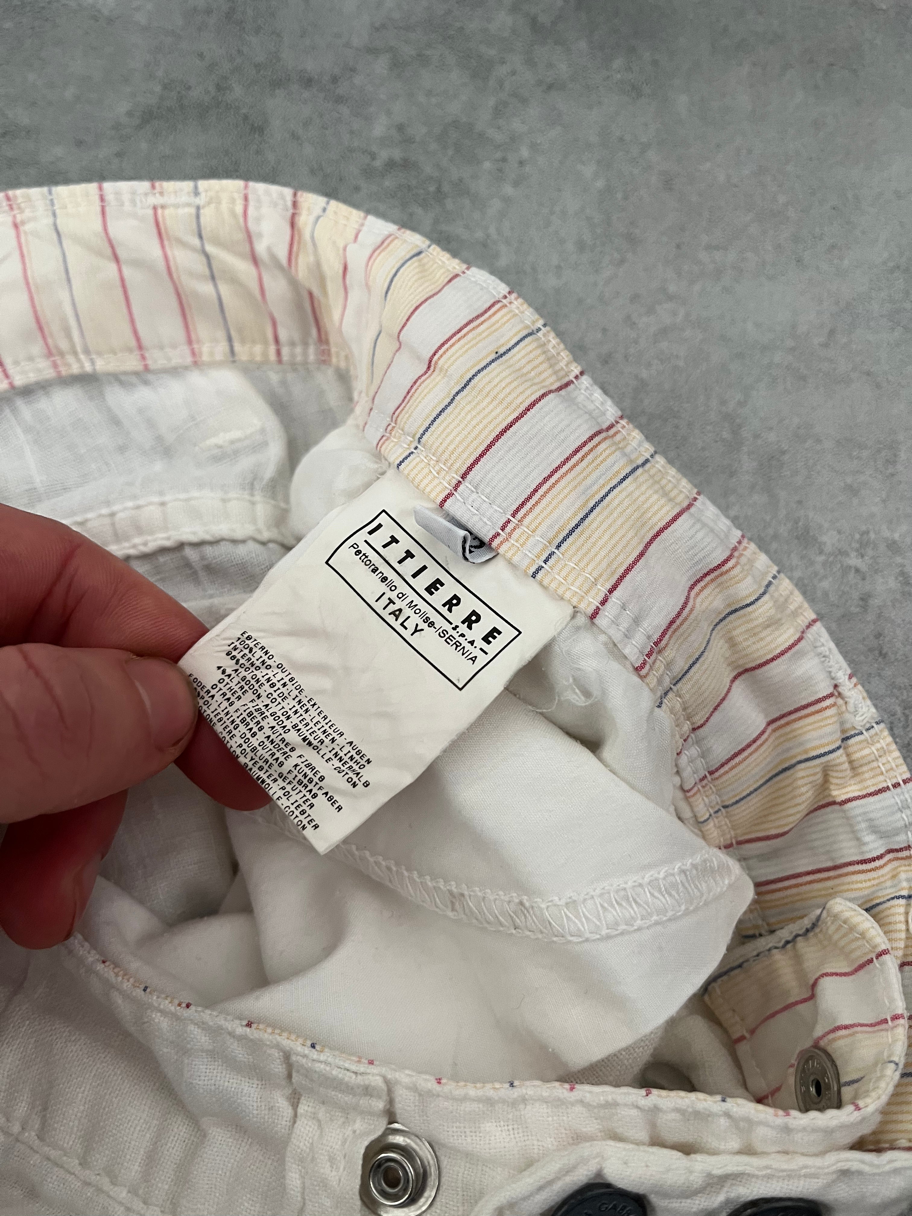 SS2004 Dolce & Gabbana Soft White Cargo Pants  (S) - 4