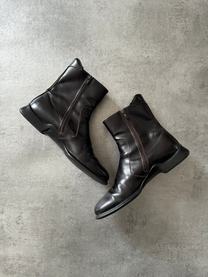 AW1999 Prada Black Premium Leather Boots  (42) - 4