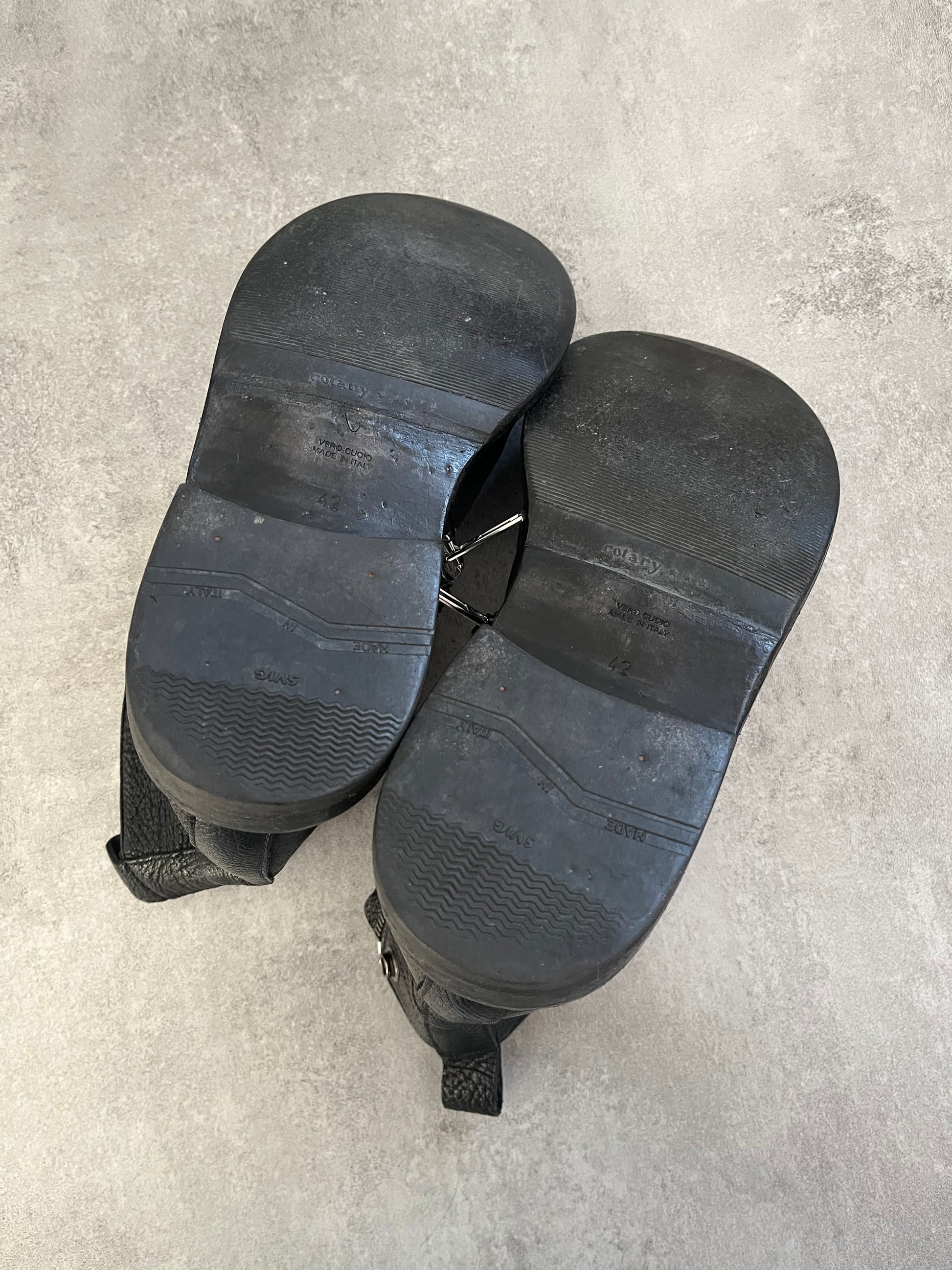 Rick Owens Rotary Zipped Leather Boots (42eu/us8.5)  (42) - 4