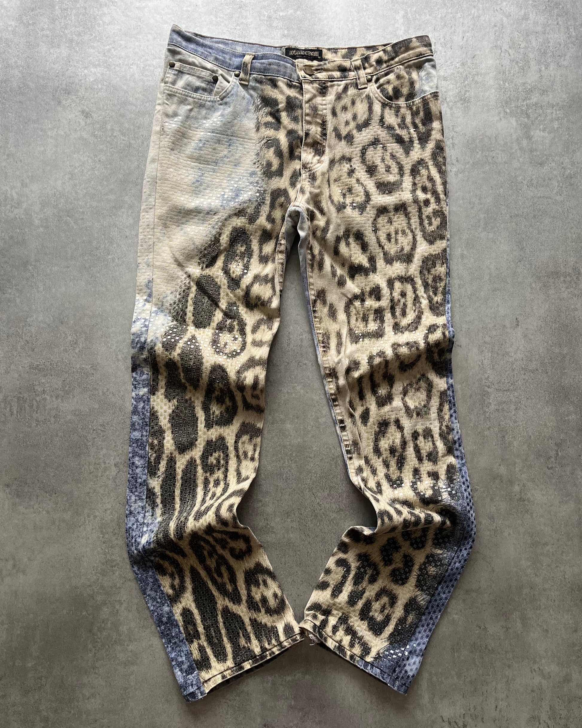 Roberto Cavalli Jaguar Ocean Exploration Pants  (S) - 1