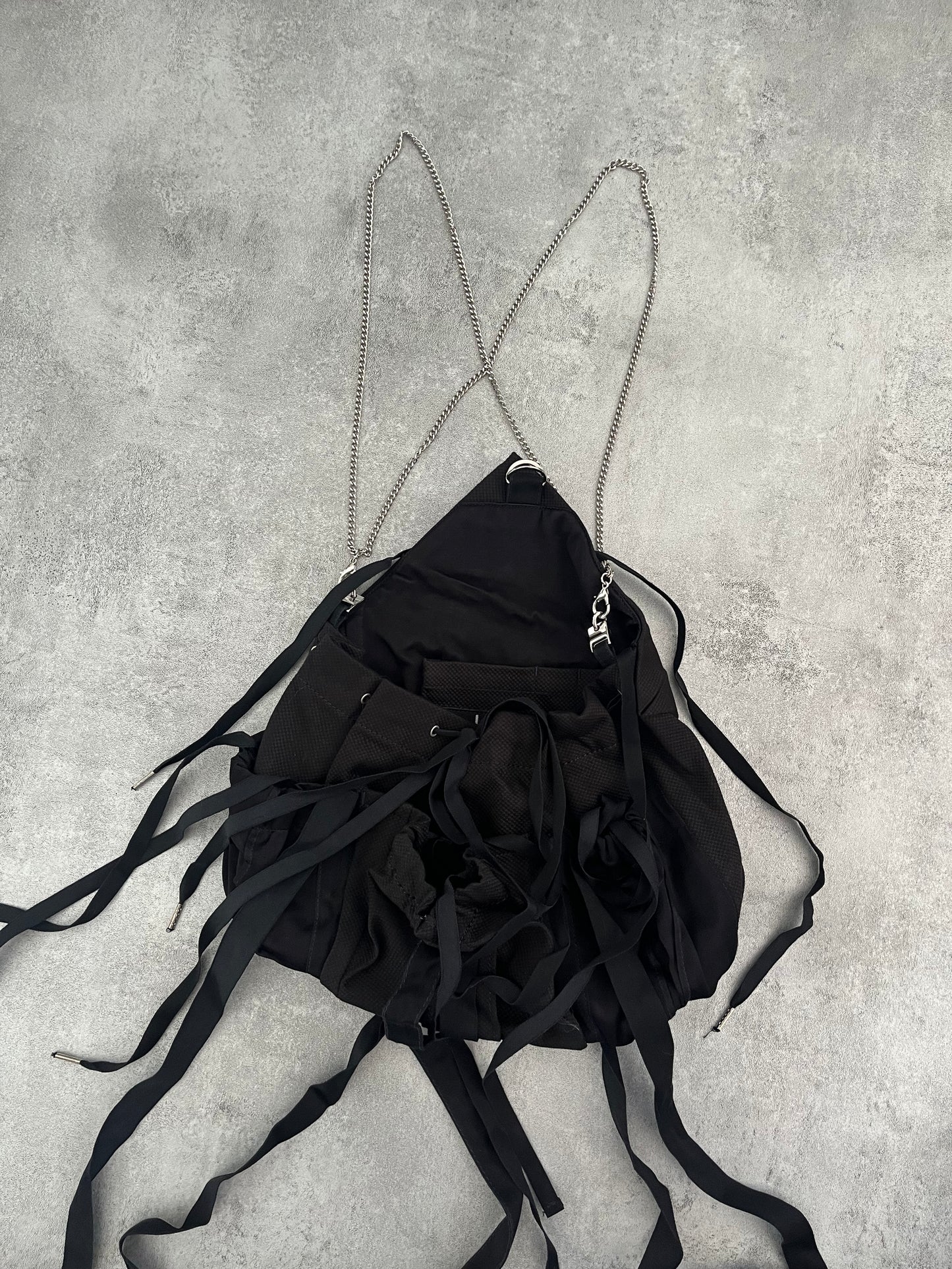 2000s' Marithé + François Girbaud Bondage Black Shadow Bag (OS) - 2