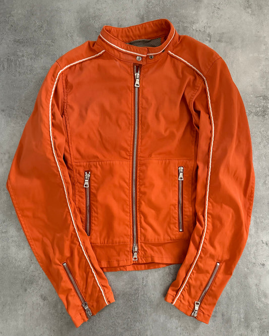 2000s Prada Orange Nylon Jacket (XS) - 1