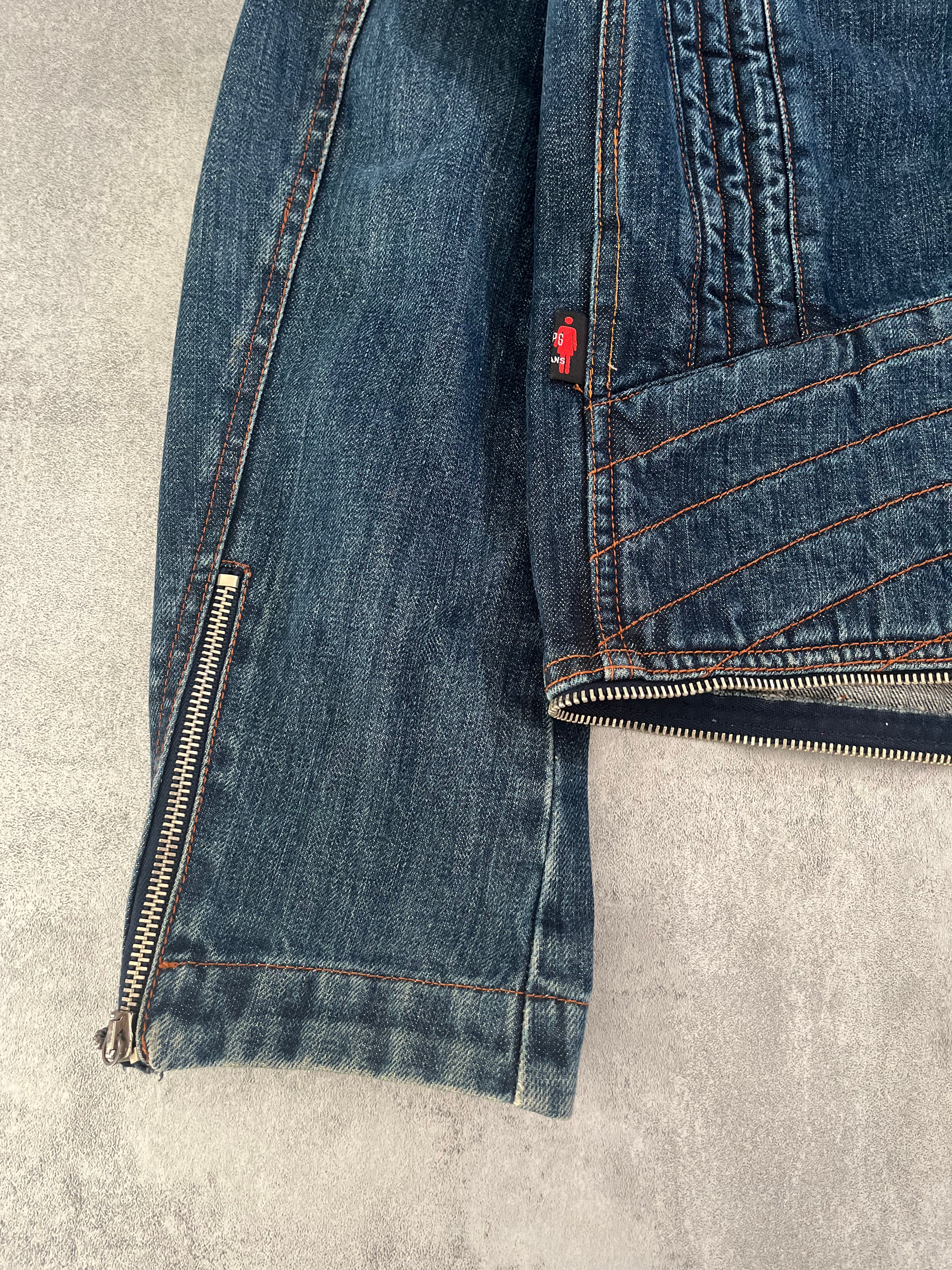 2000s Jean Paul Gaultier Rockstar Denim Jacket (M) - 6