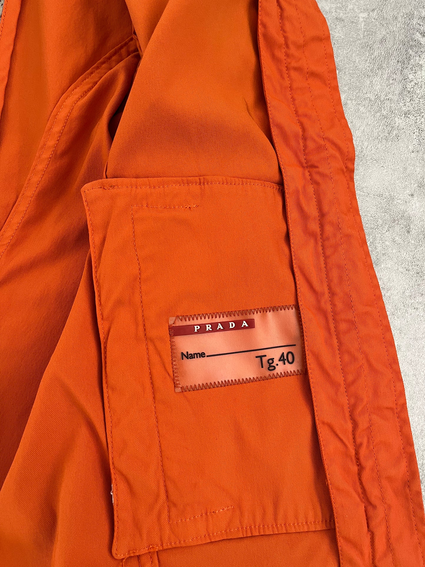 2000s' Prada Orange Nylon Jacket (XS) (XS) - 6