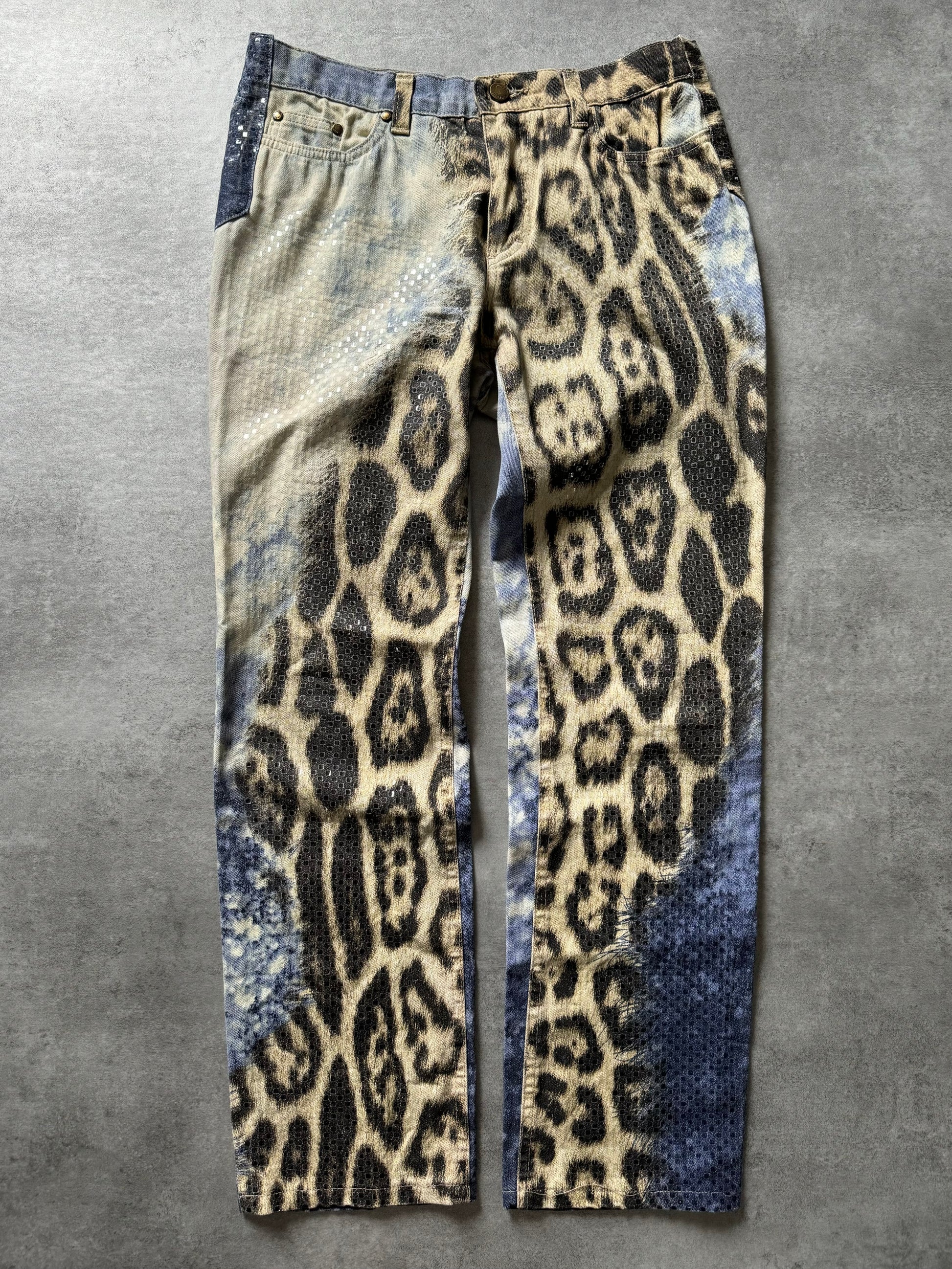 Roberto Cavalli Jaguar Ocean Exploration Pants (S) - 1