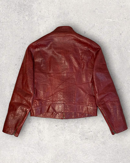 AW00 Roberto Cavalli Crocodile Leather Jacket (M)