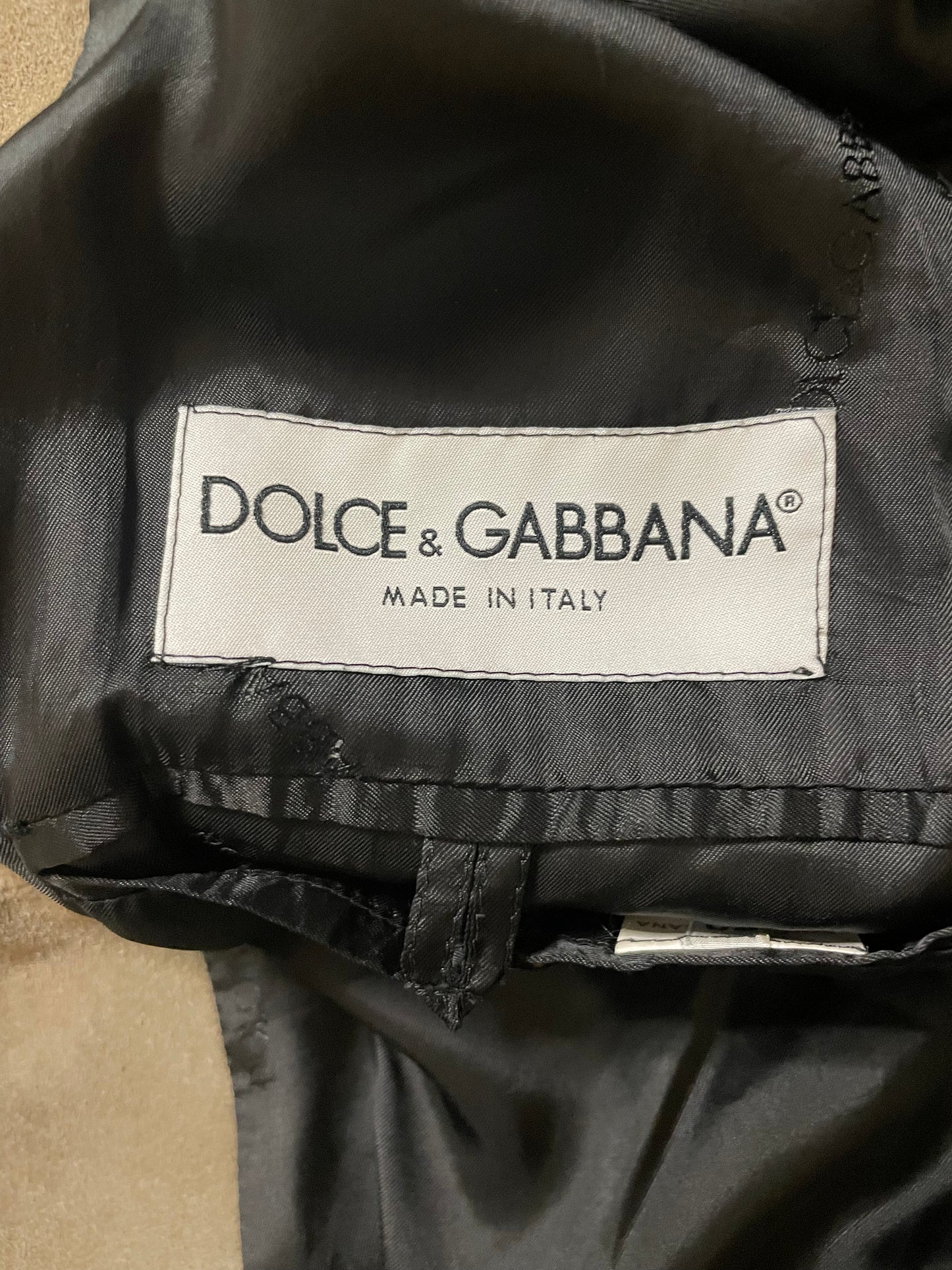 2000s Dolce & Gabbana Cross Suede Leather Jacket (M)