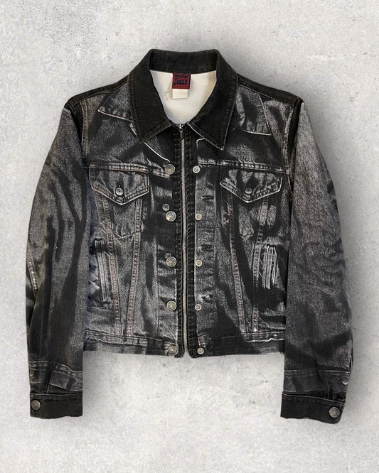 SS97 Jean Paul Gaultier Trompe-l’oeil denim jacket (S)