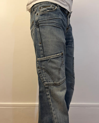 AW03 Double-waisted Jeans (M/L)