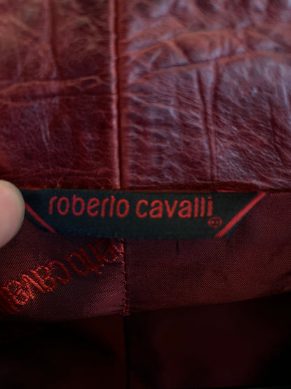AW00 Roberto Cavalli クロコダイルレザージャケット(M)