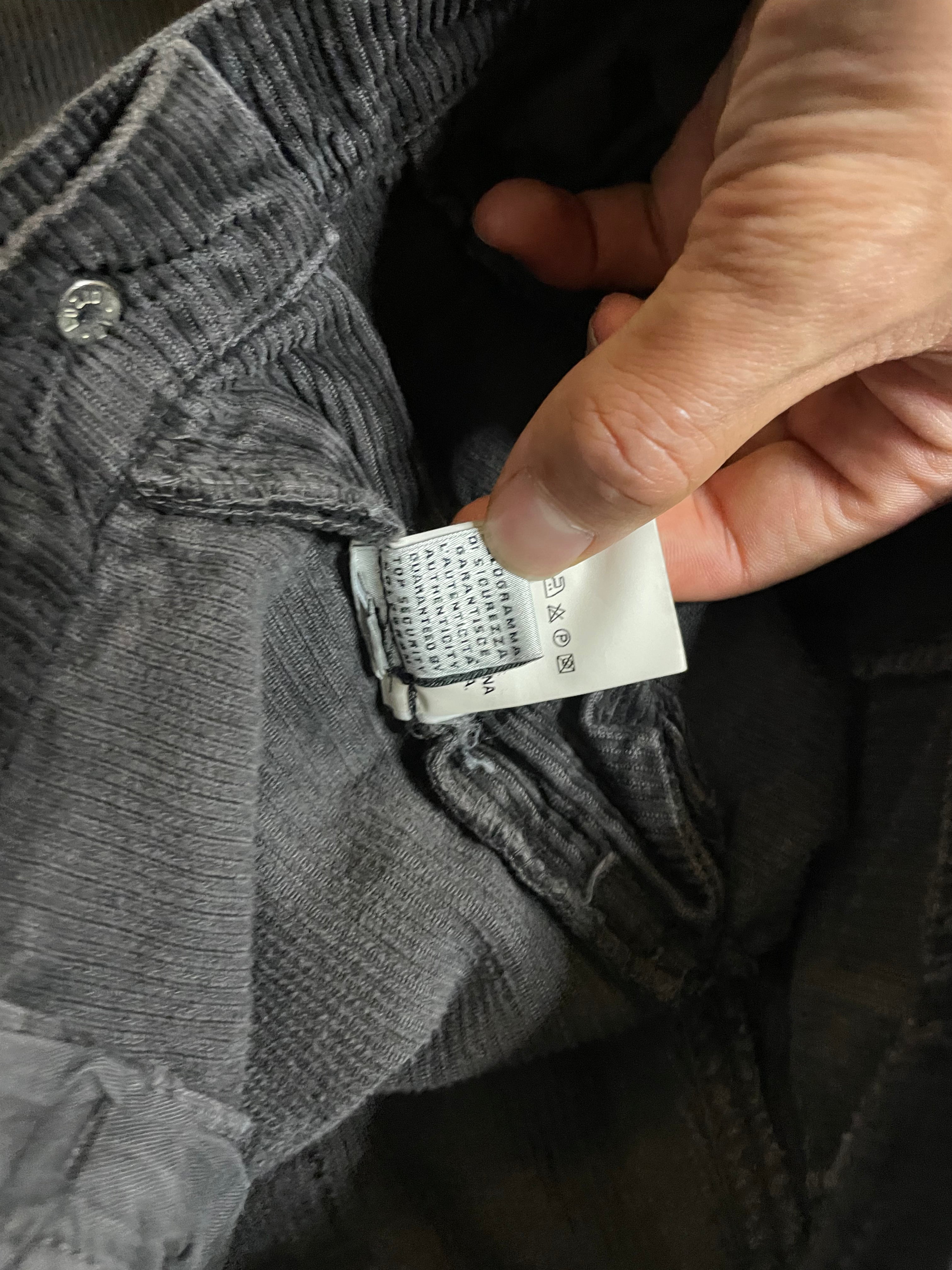 AW04 Dolce &amp; Gabbana 灯芯绒工装裤 (S)