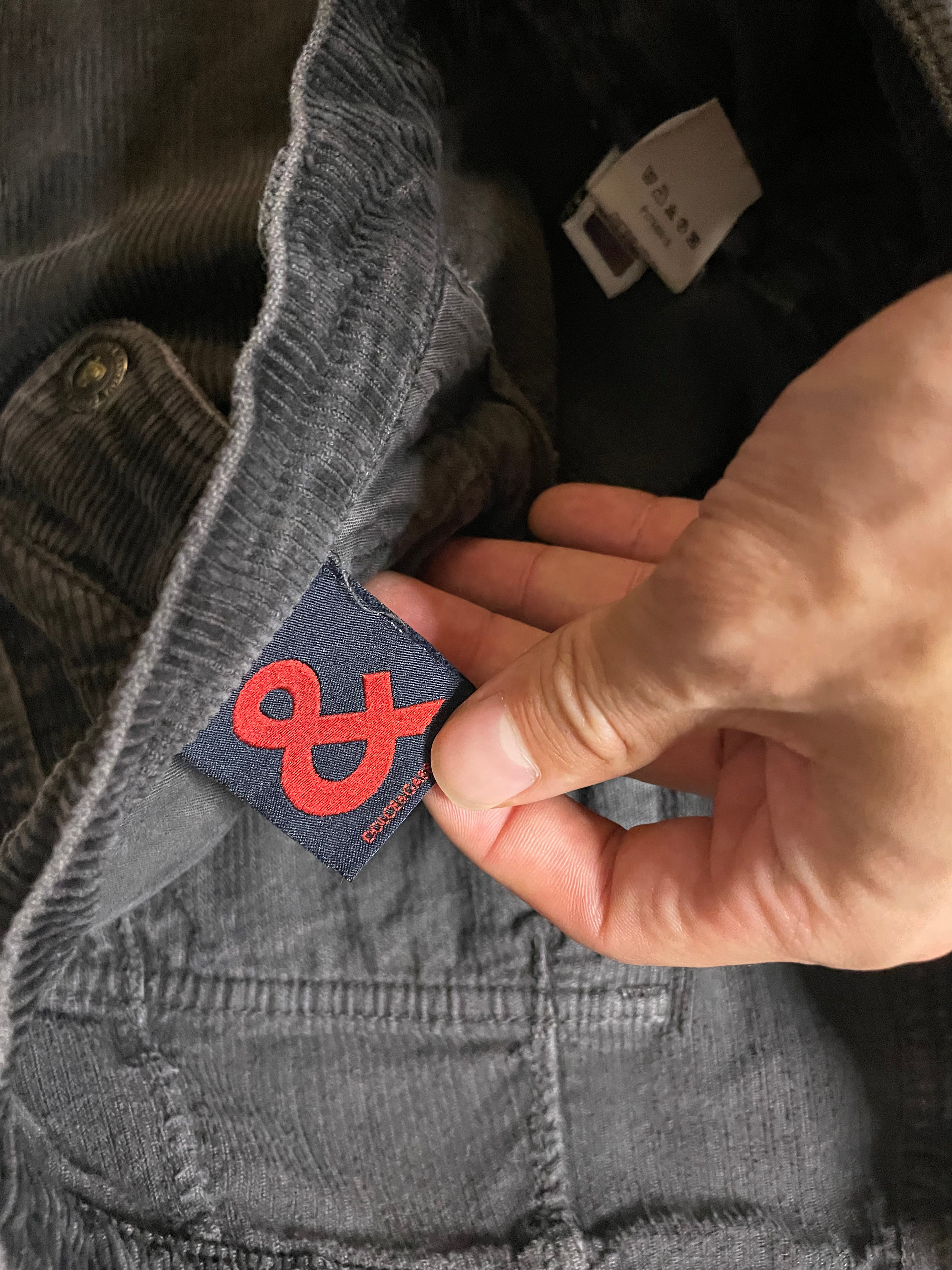 AW04 Dolce &amp; Gabbana 灯芯绒工装裤 (S)