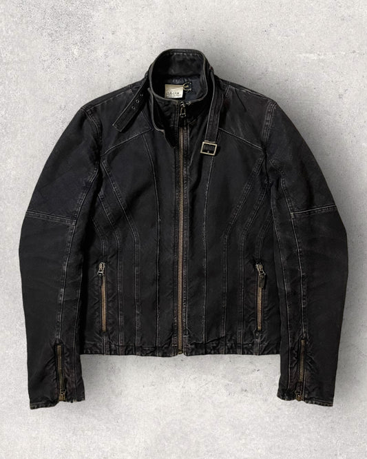 AW04 Cavalli Astro Biker Denim Jacket (M)