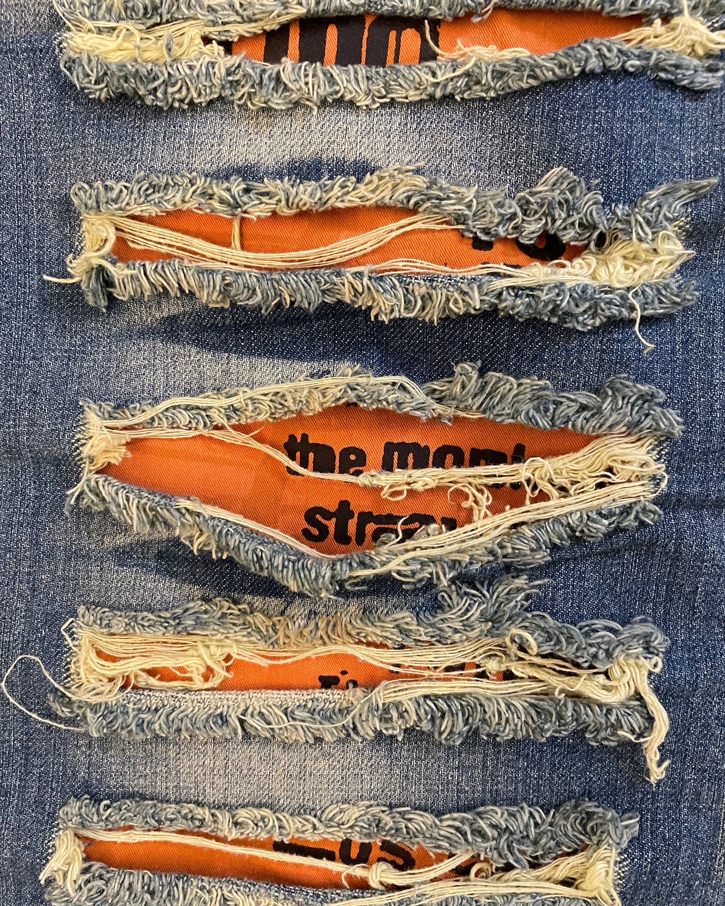 FW06 Dolce & Gabbana Orange Poem Jeans (L)