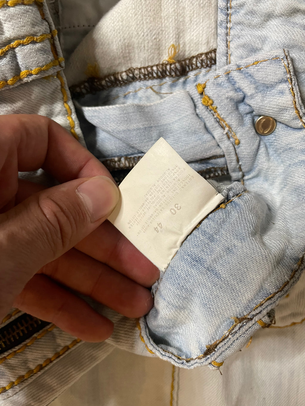 ジャスト カヴァリ バイカー ホワイト ジーンズ