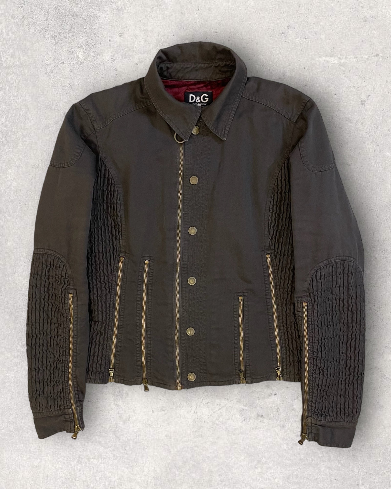 00年代 ドルチェ&amp;ガッバーナ バーティカルマルチジップジャケット(XL)
