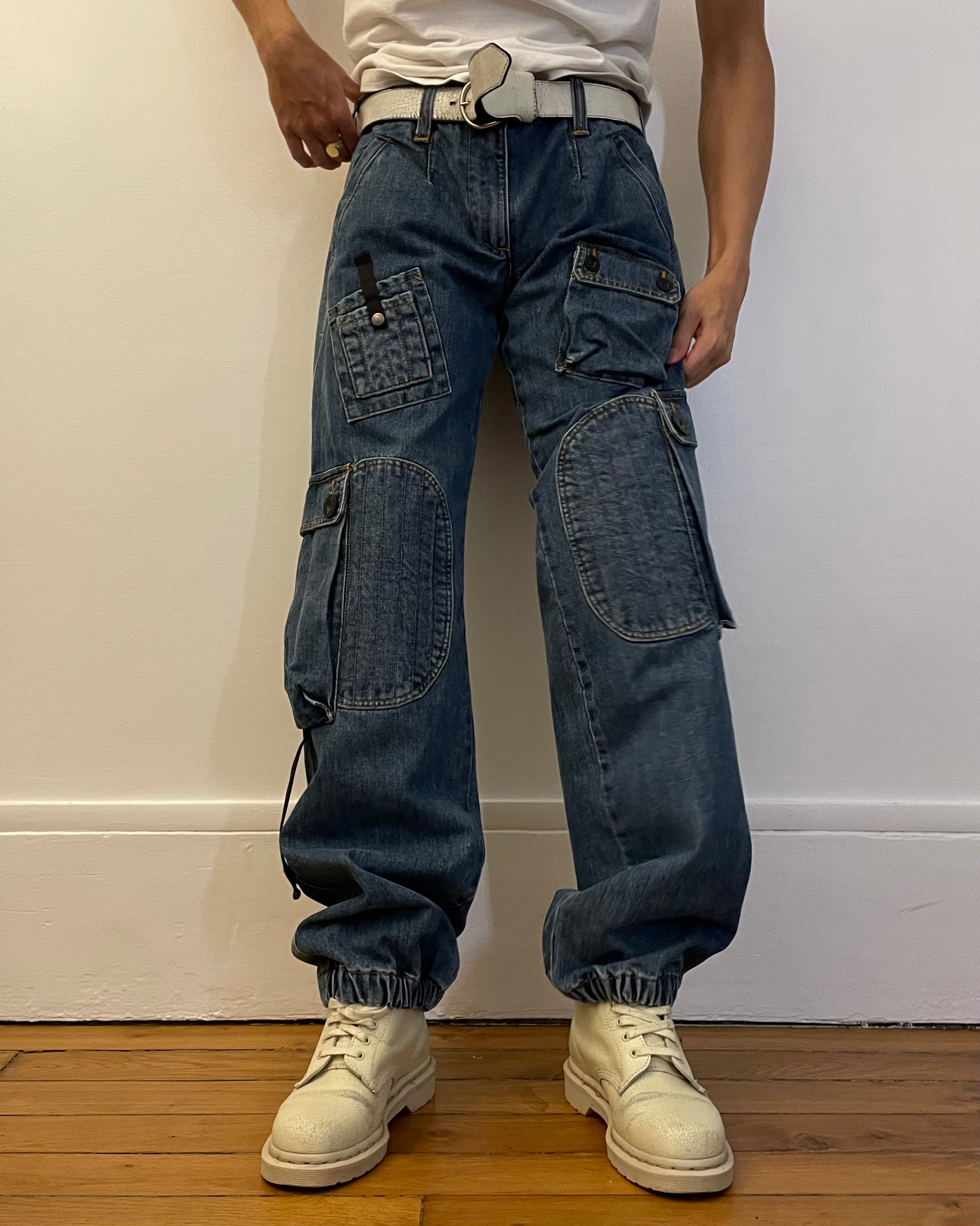 2000s Dolce & Gabbana Parachute Cargo Denim