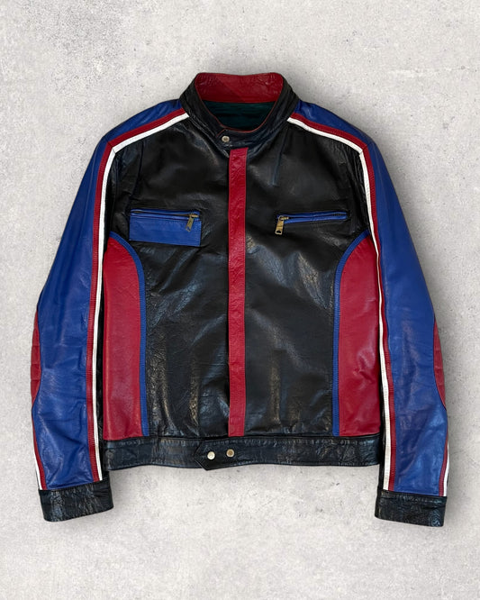 AW98 Dolce & Gabbana Cafe Racer Leather Jacket (M)