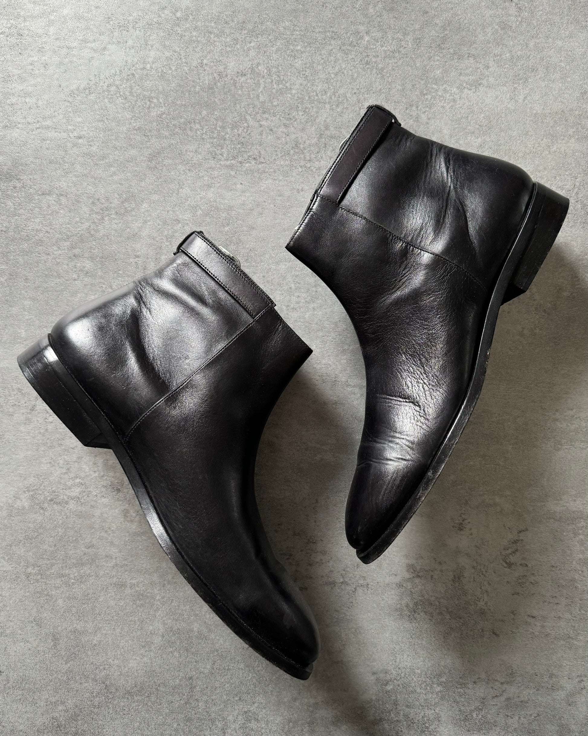 Balenciaga Milanese Black Leather Boots  (45,5) - 3