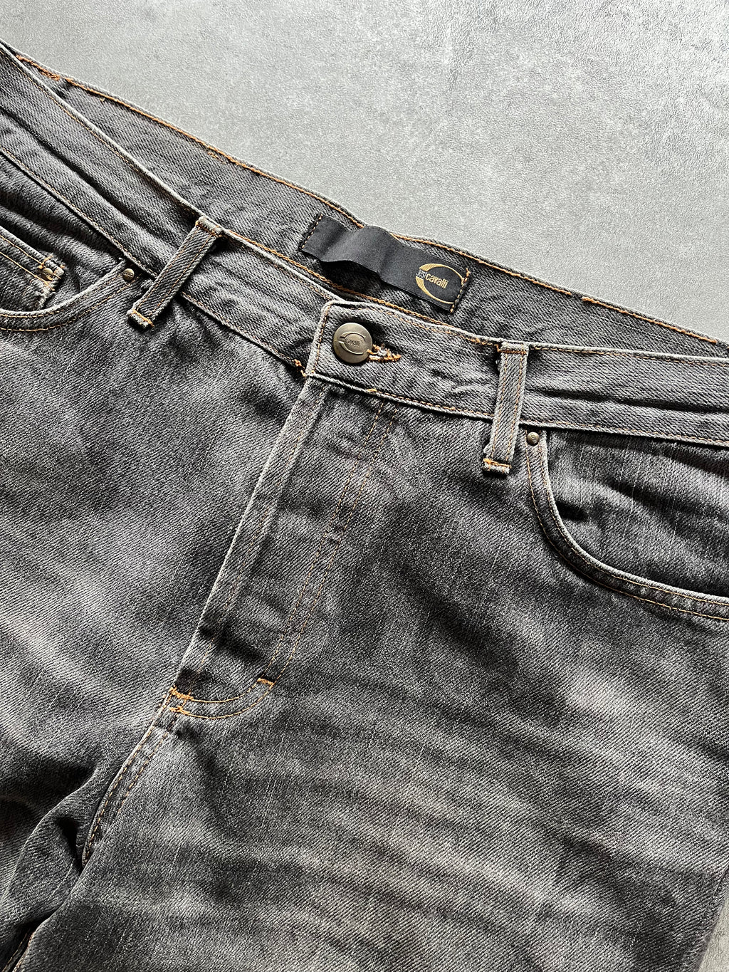 SS2004 Cavalli Daredevil Jungle Grey Jeans   (M) - 6