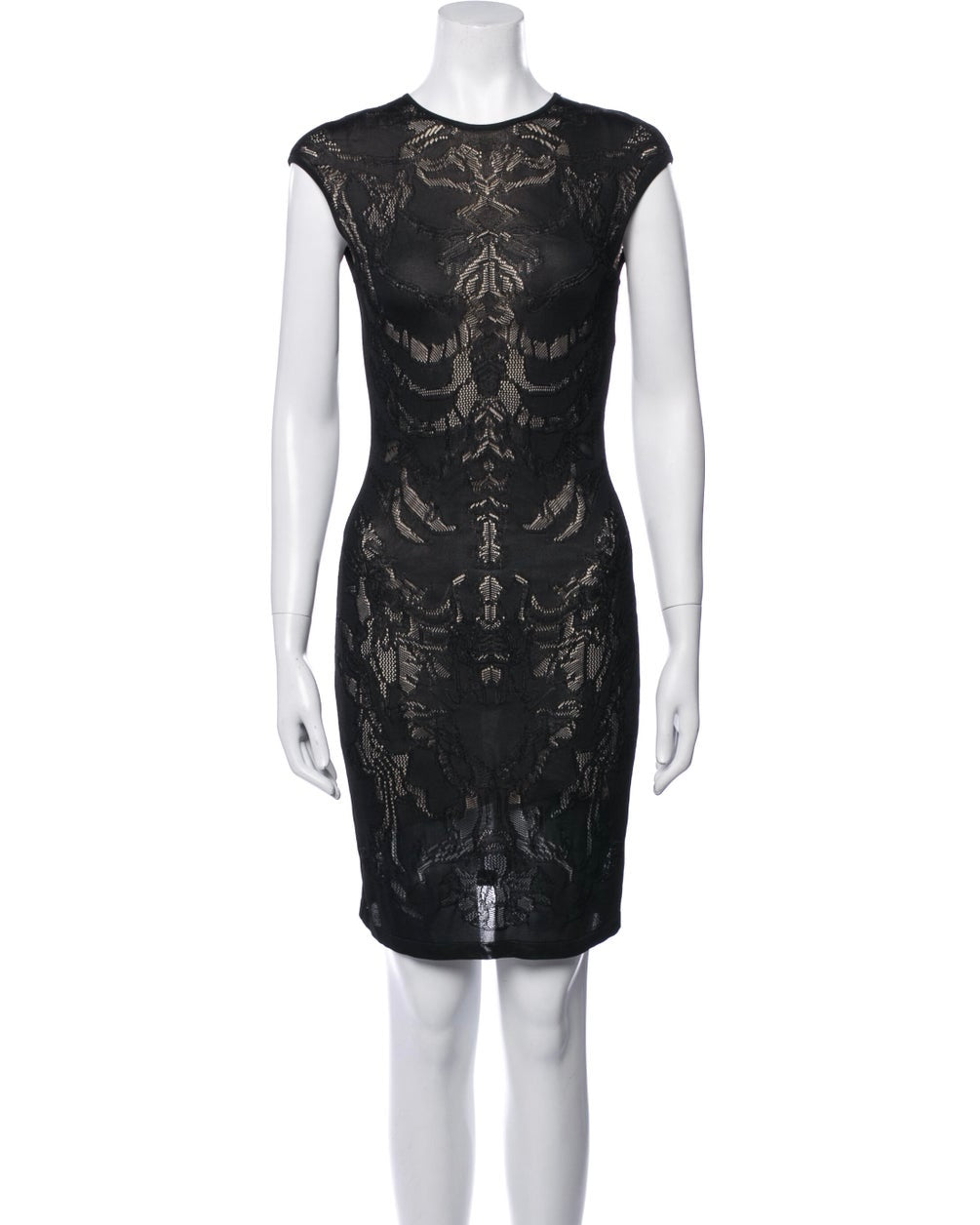 Alexander Macqueen Skeleton Engineered Lace Knee-Length (S) - 2