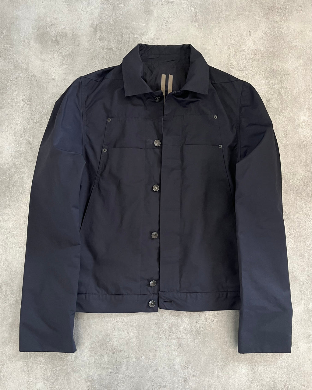 SS2019 Rick Owens Navy Trucker Jacket (S) - 2