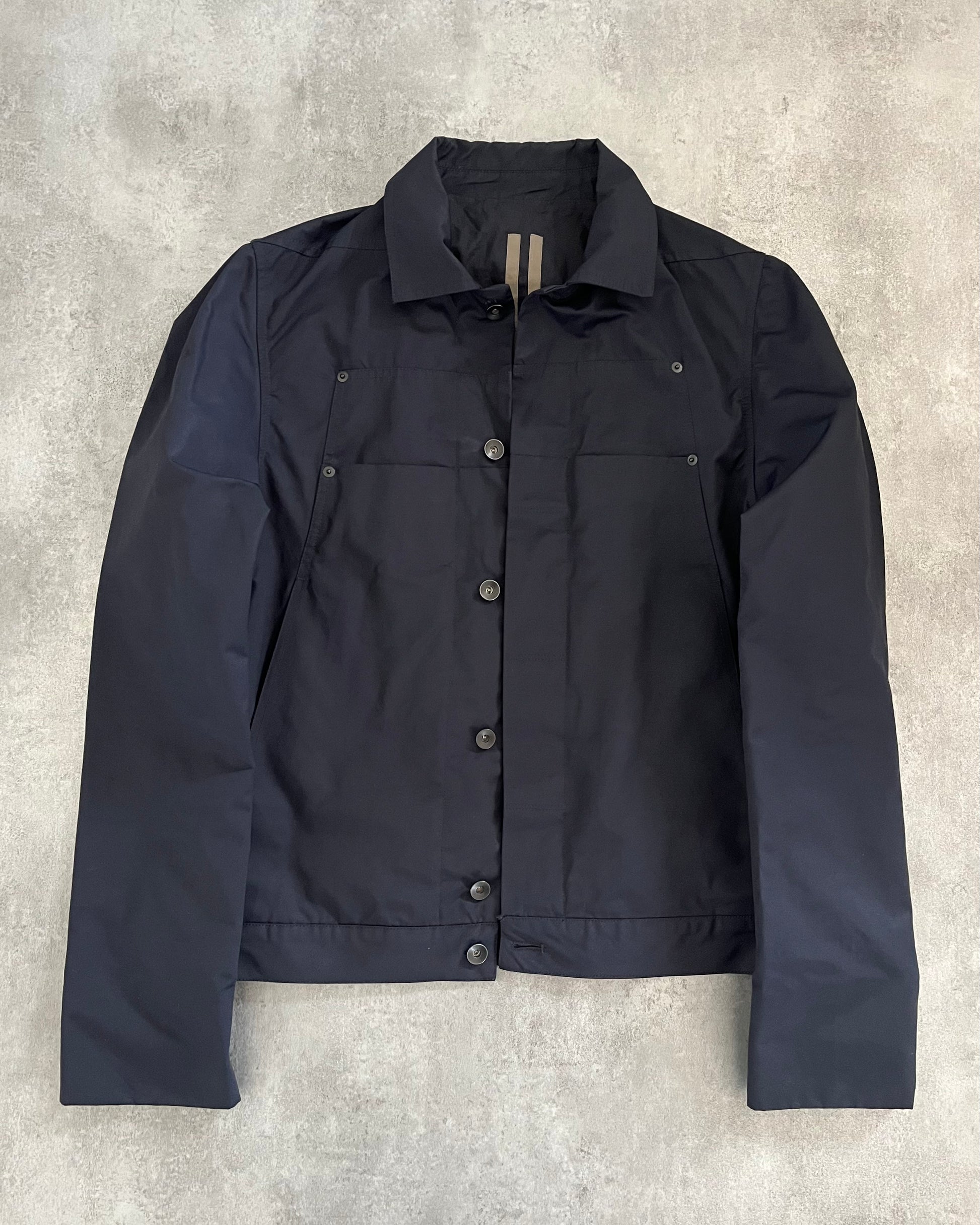 SS2019 Rick Owens Navy Trucker Jacket (S) - 2