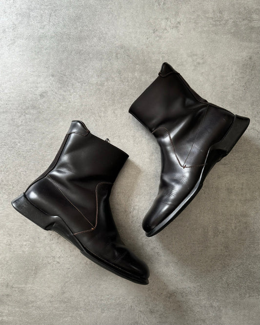 AW1999 Prada Black Premium Leather Boots  (42) - 1