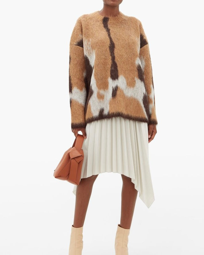 Acne Studios Kelphine Brushed Sweater Jacquard-Knitted (S) - 3
