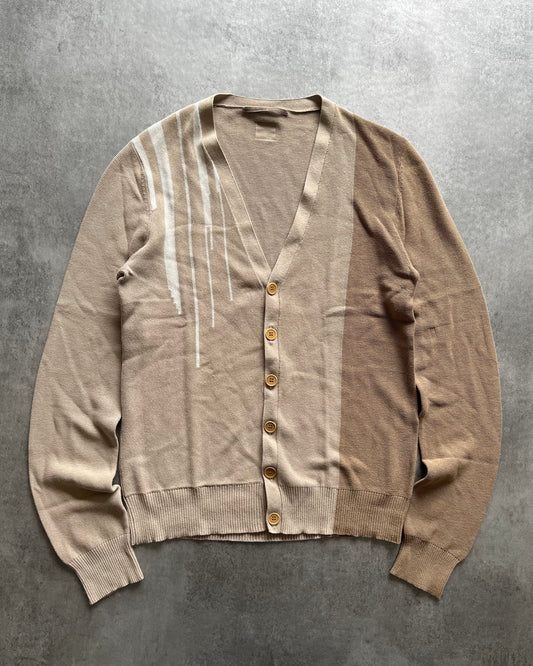 2000s' Marithé + François Girbaud Relaxed Camel Cardigan (M/L) (L) - 1