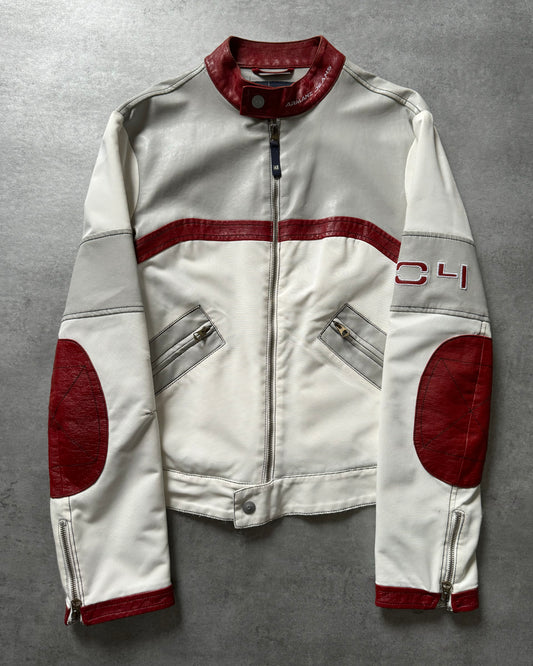 1990s Armani European Ride Biker Leather Jacket (M) - 1