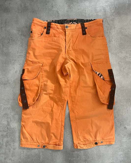 SS2004 Dolce & Gabbana Orange Parachute Shorts (L) - 1