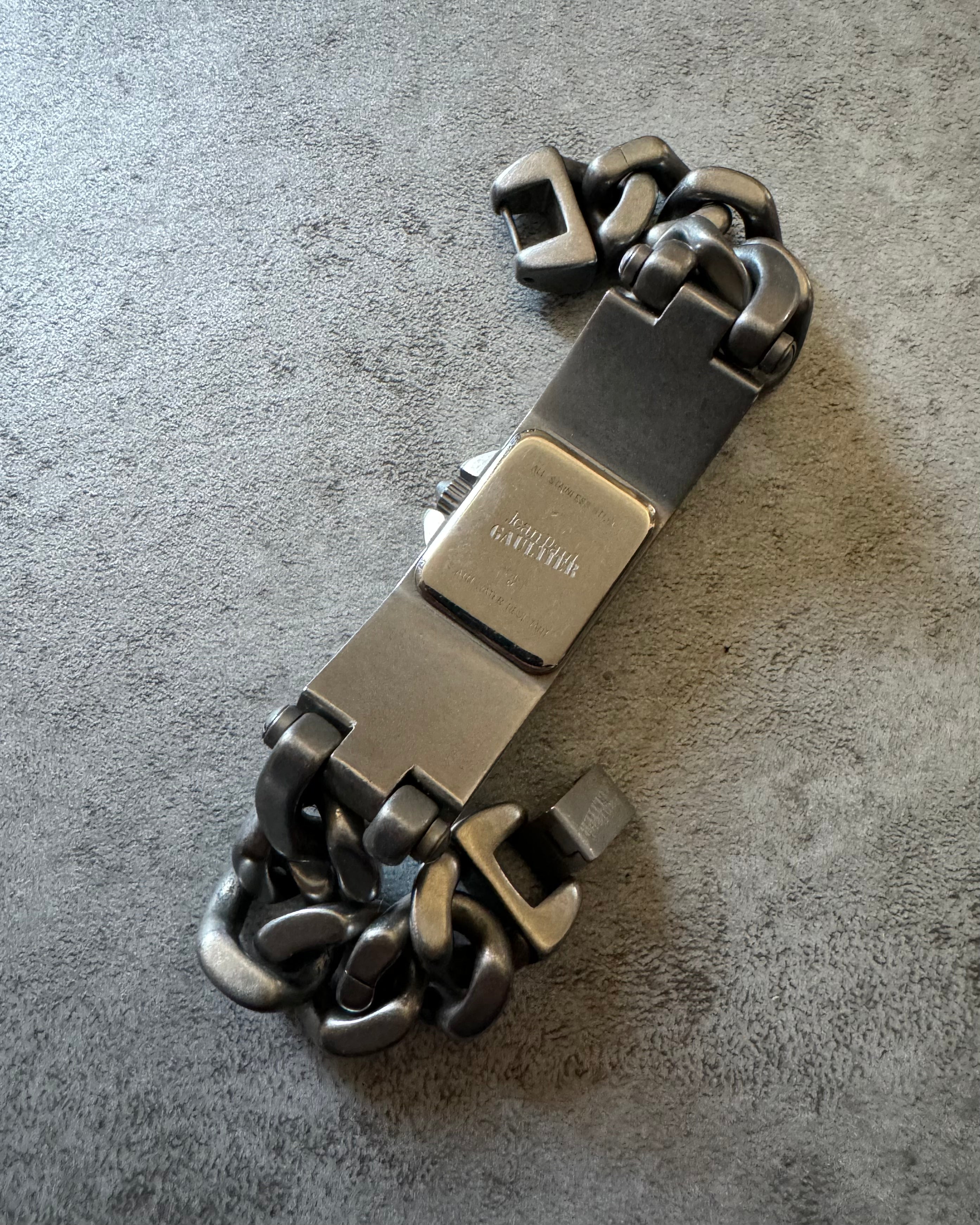 Jean Paul Gaultier Hidden Frame Silver Watch  (OS) - 7