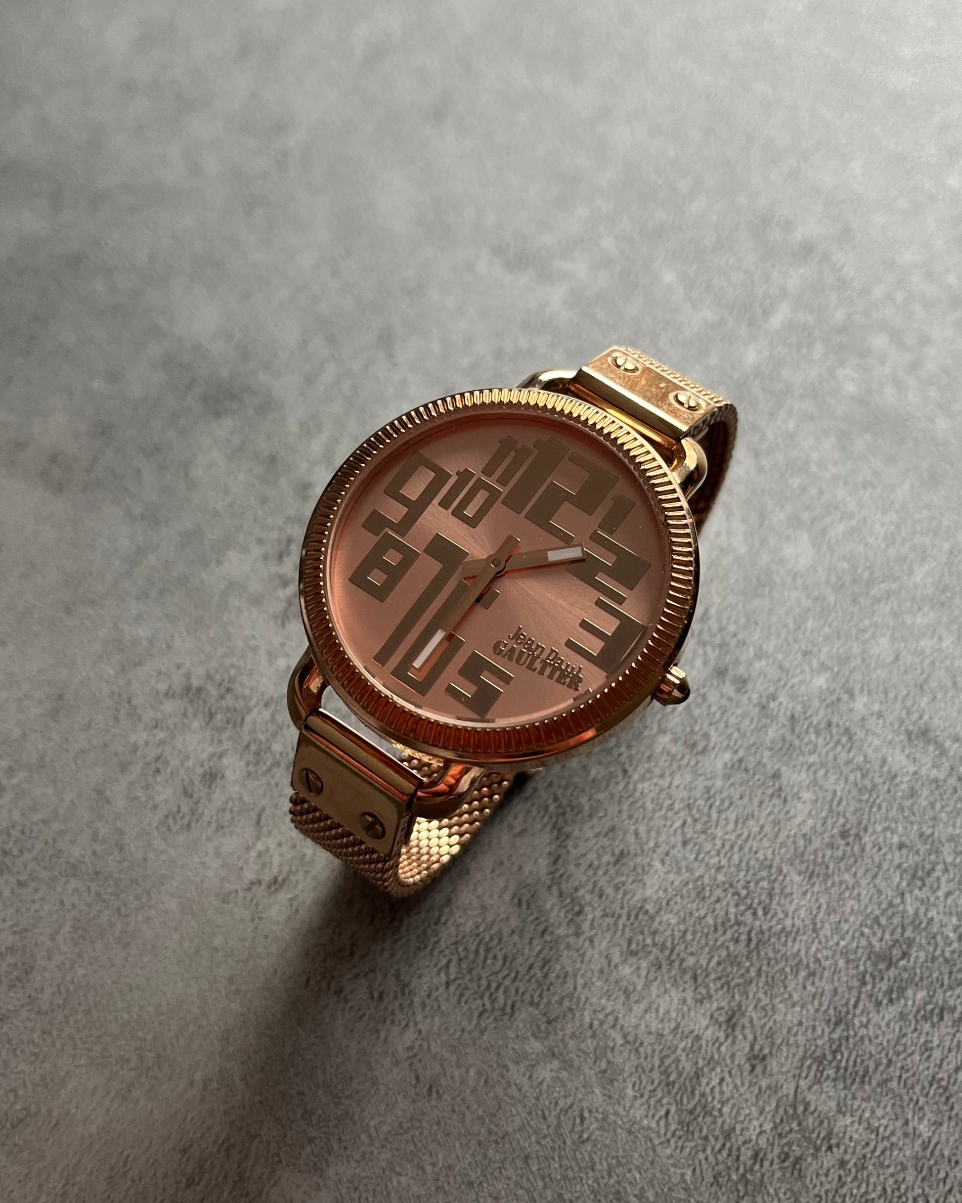 Jean Paul Gaultier Minimalistic Numerology Gold Watch (OS) - 1