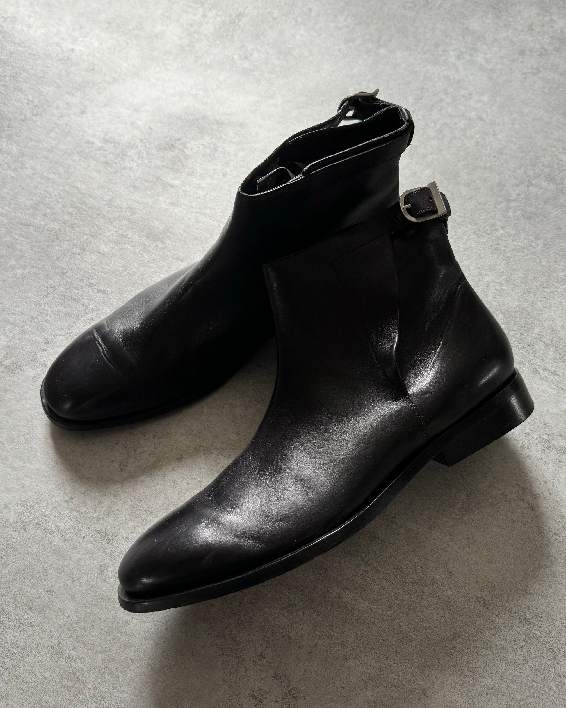 Balenciaga Milanese Black Leather Boots  (45,5) - 8