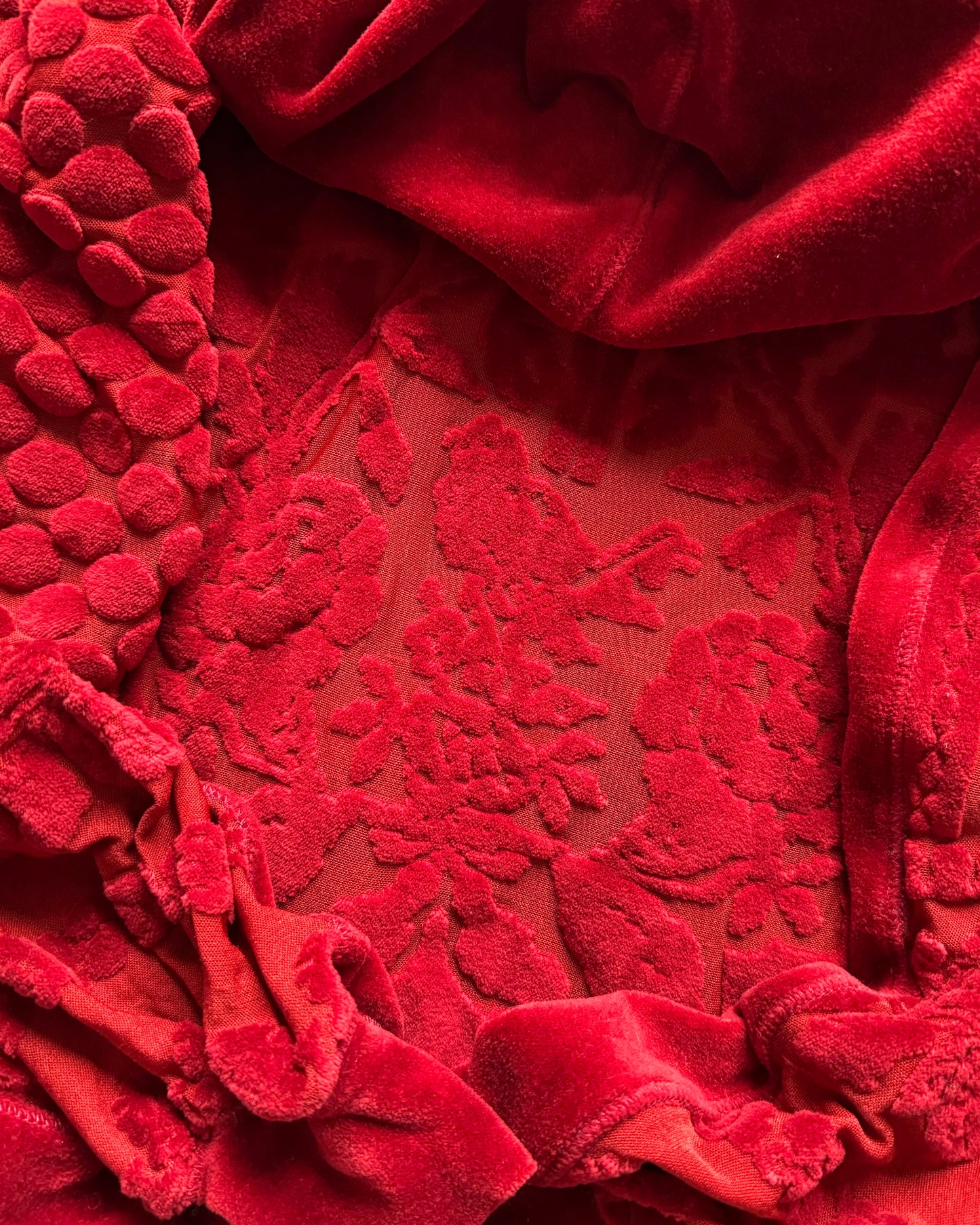 2000s Jean Paul Gaultier Red Elite Threads Emporium Sweater (XS) - 4