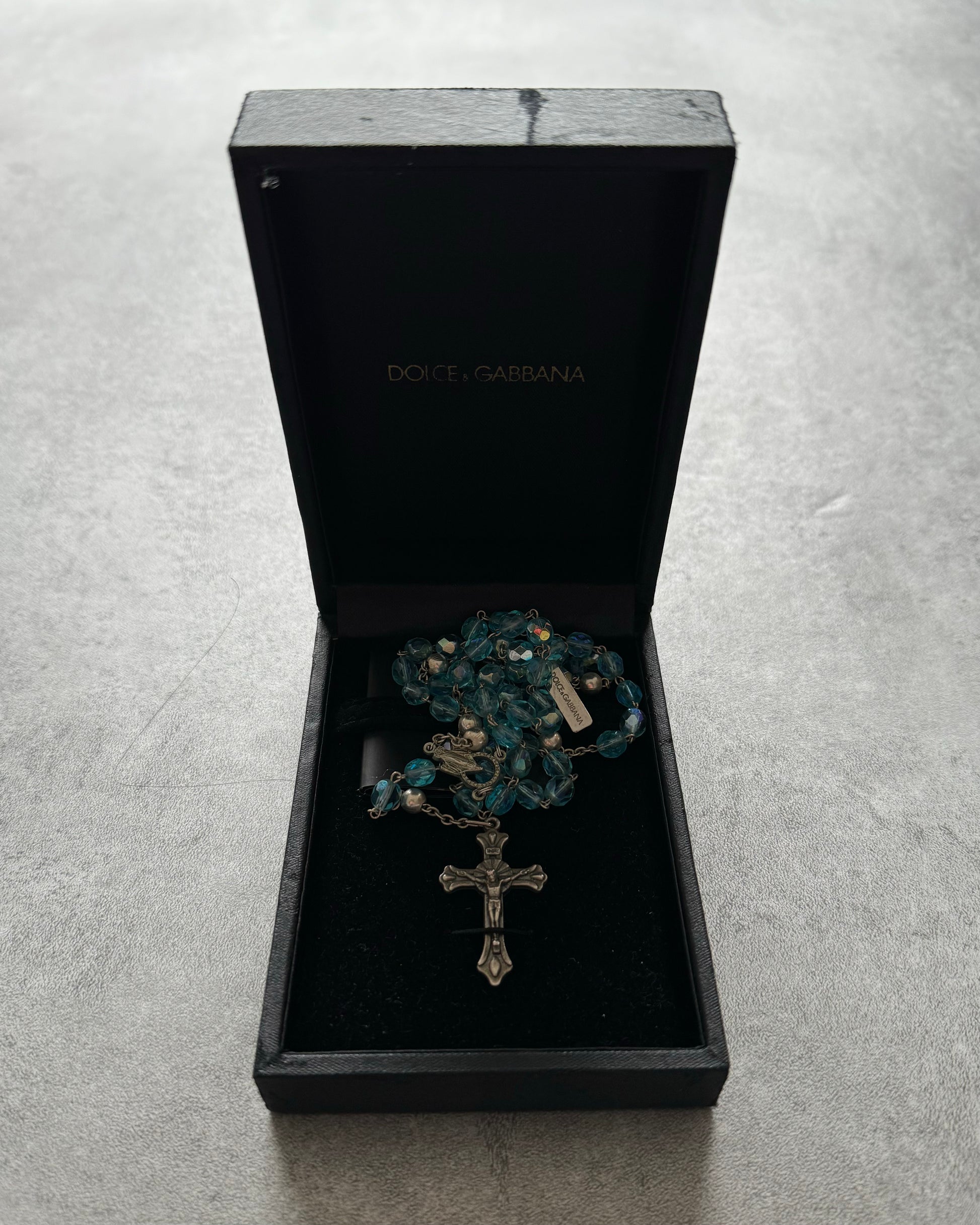 Dolce & Gabbana Rosary Necklace Blue Royal (OS) - 4