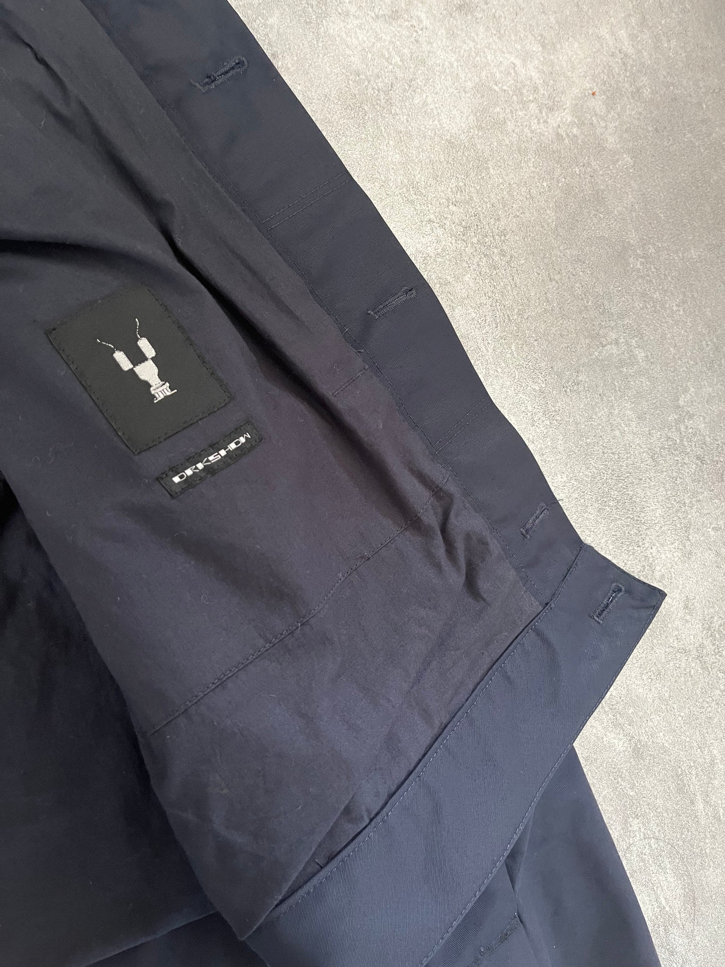 SS2019 Rick Owens Navy Trucker Jacket (S) - 10