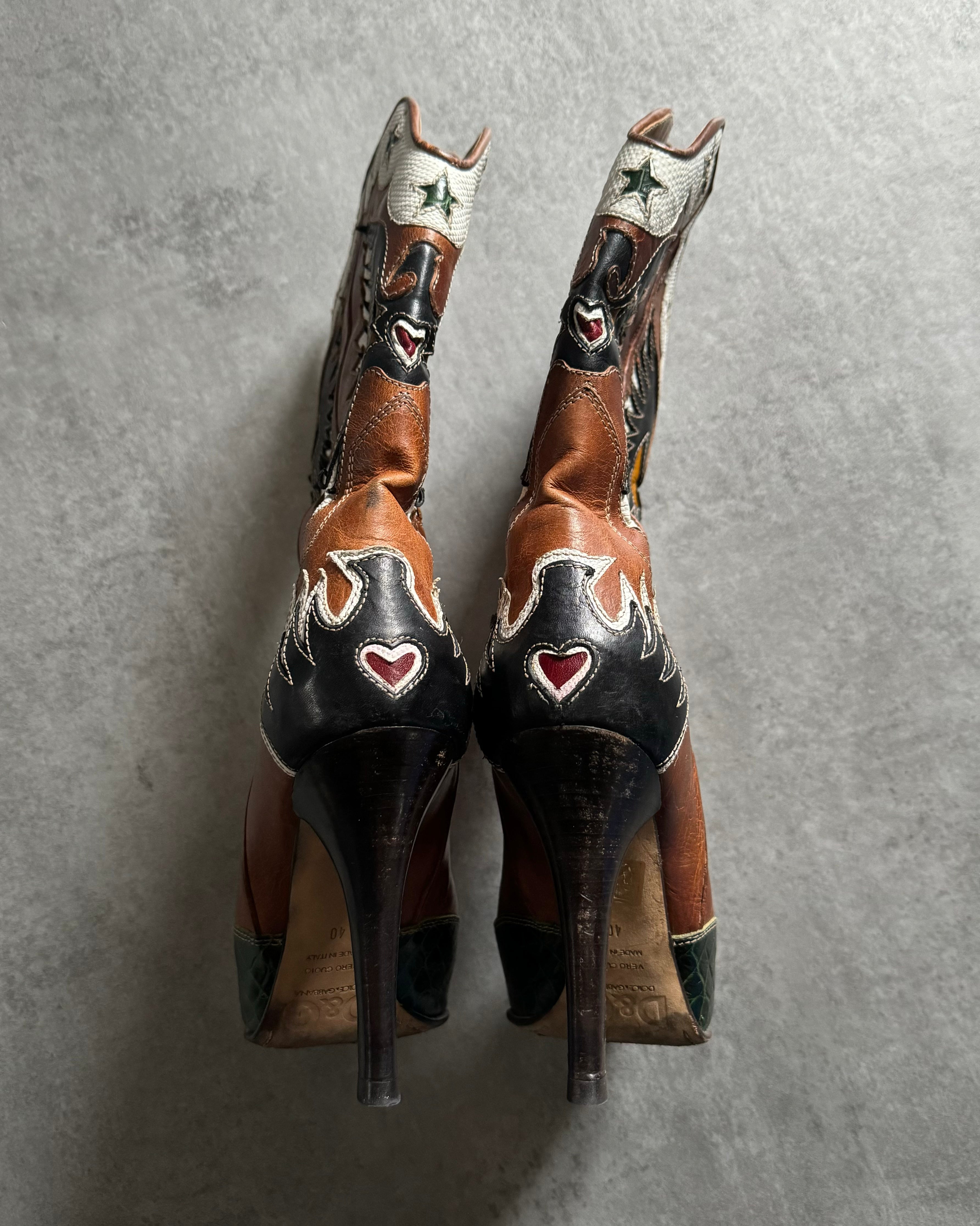 Dolce & Gabbana Cowboy Boss Boots (40) - 6