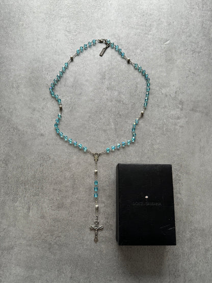 Dolce & Gabbana Rosary Necklace Blue Royal (OS) - 3
