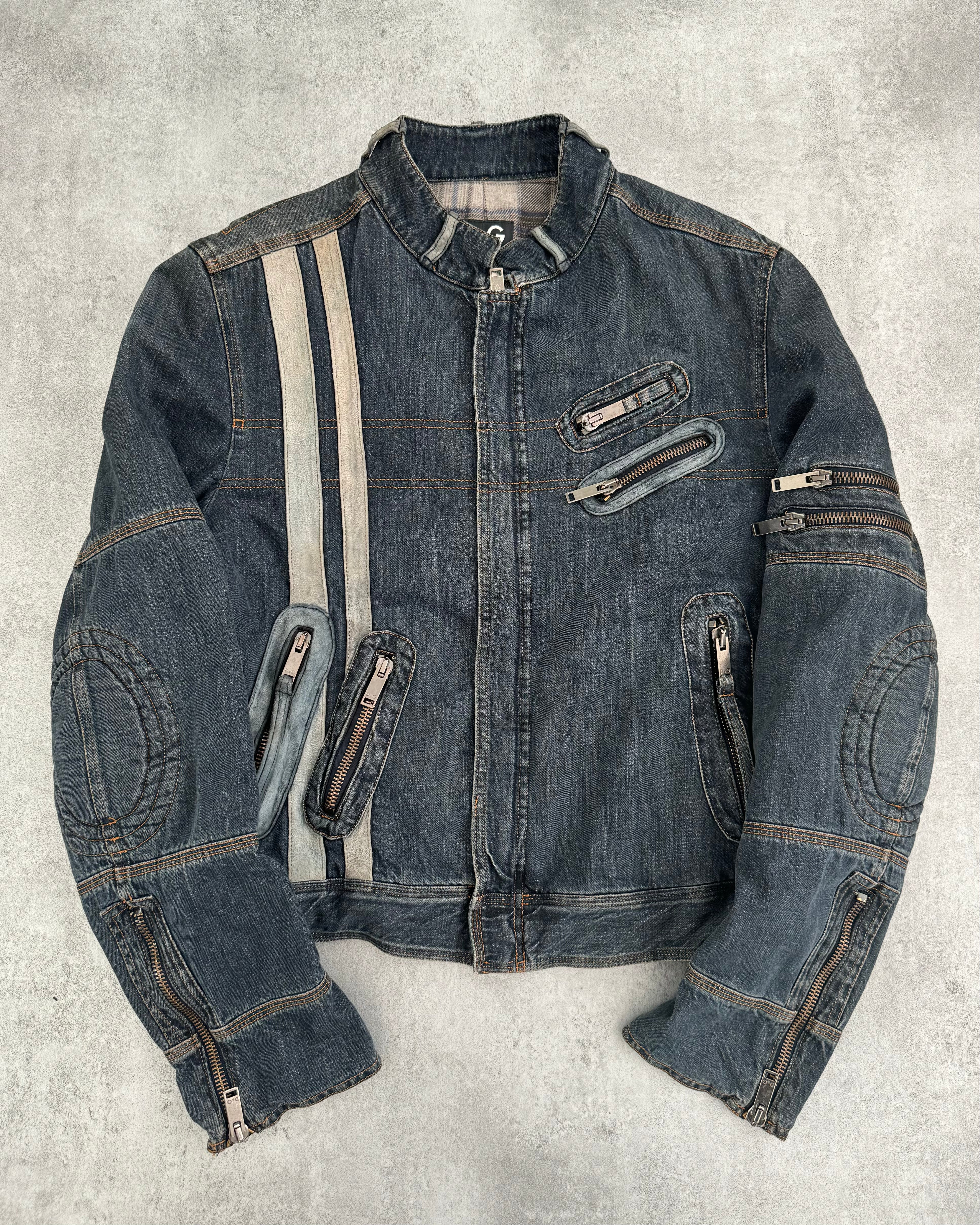 AW2004 Dolce & Gabbana Azure Utility Zipperwear  (M) - 1