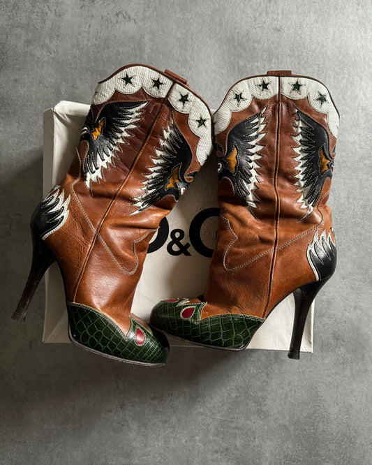 Dolce & Gabbana Cowboy Boss Boots (40) - 1