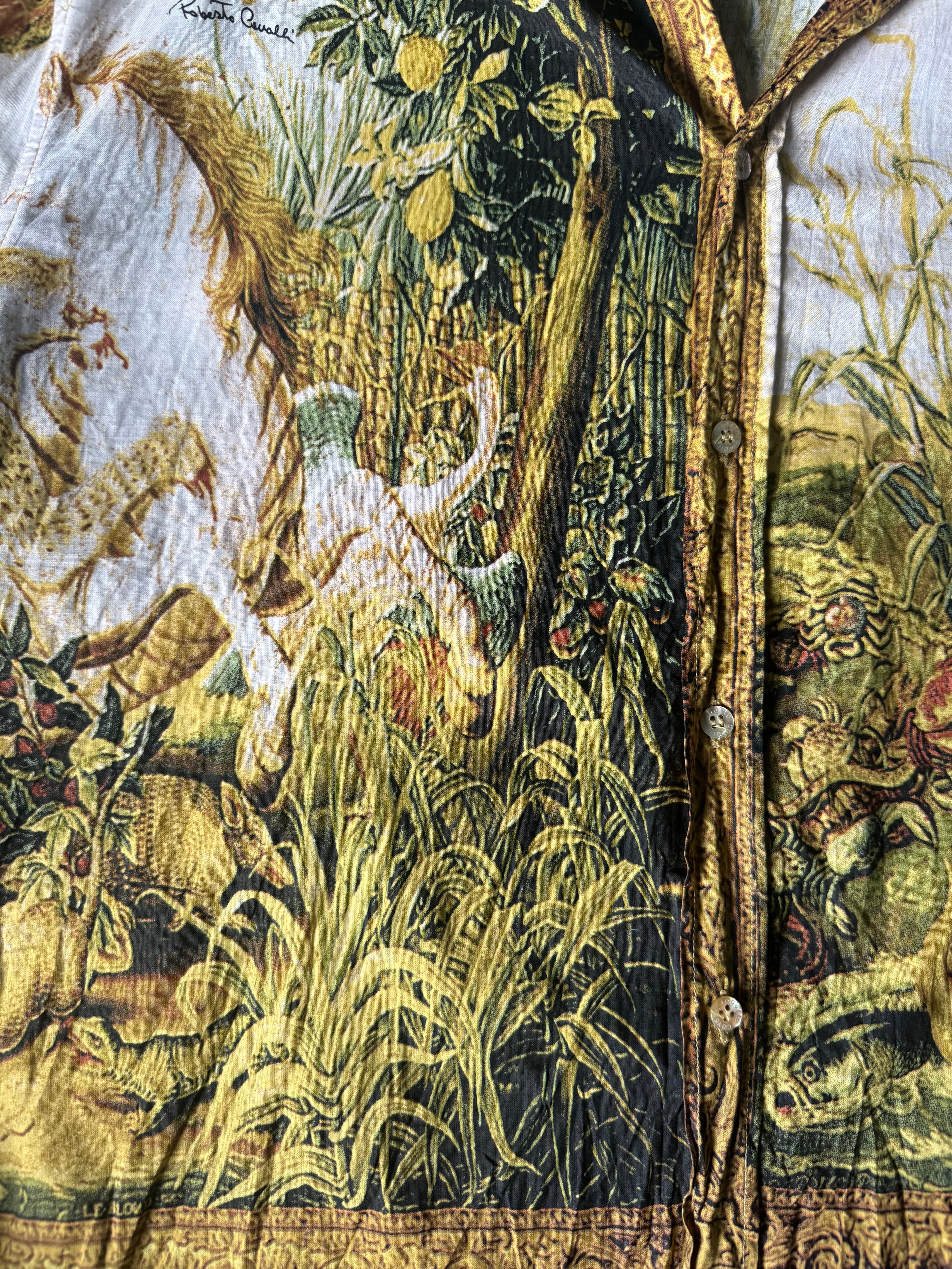 AW1996 Roberto Cavalli Safari Renaissance Shirt (M) - 9