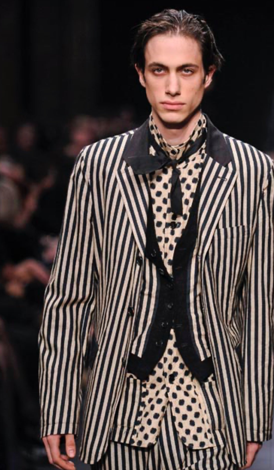 SS2009 Ann Demeulemeester Striped Waistcoat (XS) - 4