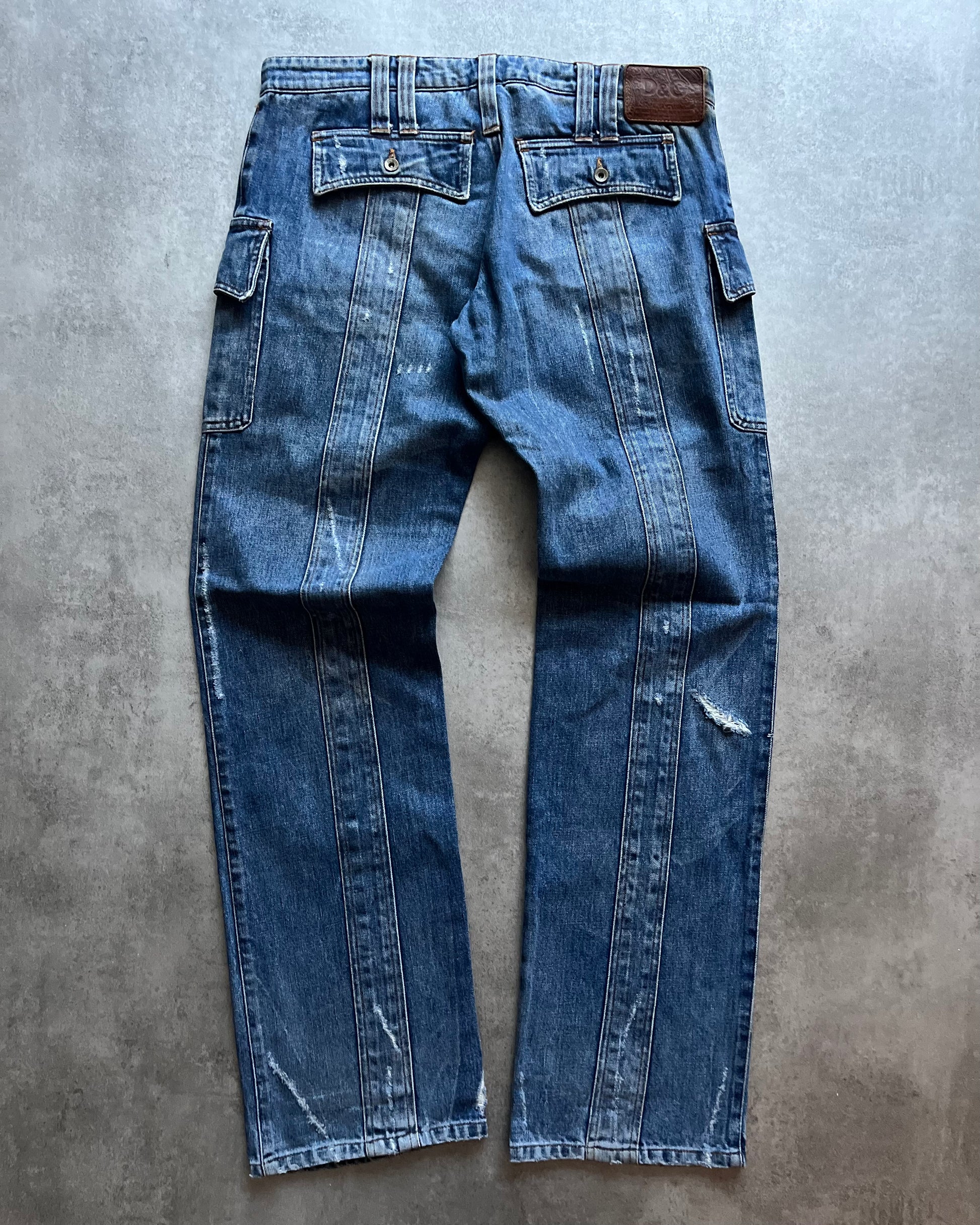 SS2004 Dolce & Gabbana Faded Cargo Denim Jeans (L) – Dolce Vita Hub