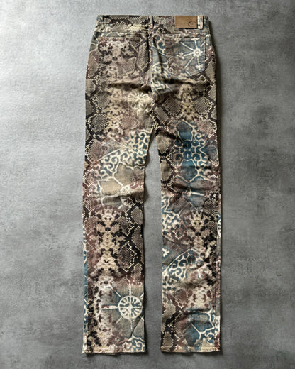 SS2006 Cavalli Mozaic Python Eroded Pants (S) - 2