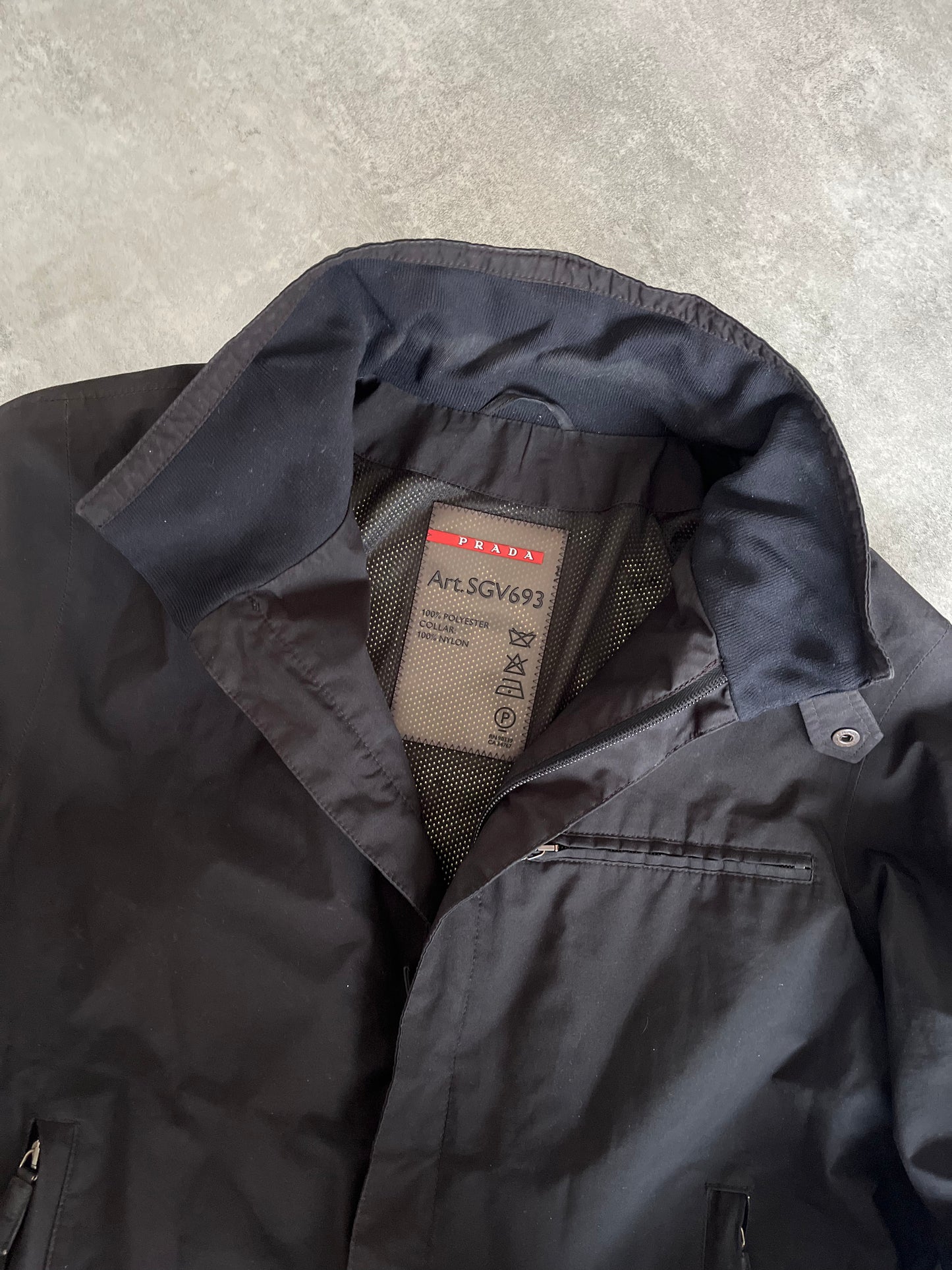 2000s' Prada Linea Rossa Light Black Technical Jacket (M/L) (M) - 3